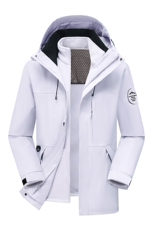 户外连帽男女新款三合一防风防水登山服石墨烯保暖外套H6188-P90，男装棉衣，星座1403A