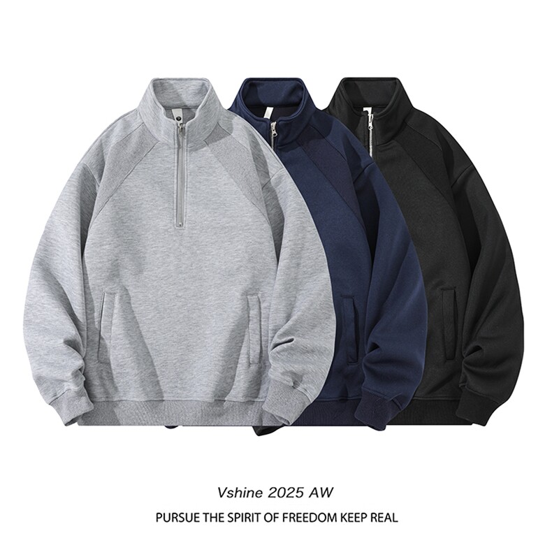 白底图重磅420克拉链套头卫衣A3635p45，男装卫衣，四季星座1118-1