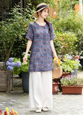 夏季新款，苎上衣和裤，其它，恋上菲曼