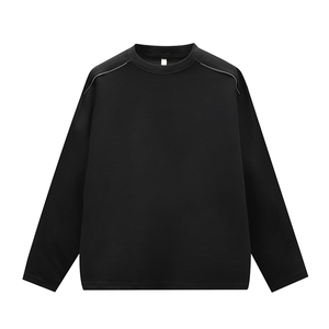 特批22 数据款拉链肩美式街头T恤高品质打底衫长袖卫衣立体CX3304图片