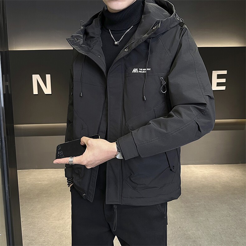 C13-P128秋冬夹棉绣花连帽棉衣冲锋夹克外套,男装夹克,星座703-1