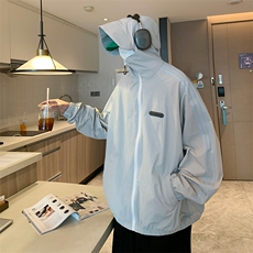 F151/P50有报告UPF50+紫外线防晒衣连帽外套防晒服织带有夜光，男装防晒衣，电商基地A050