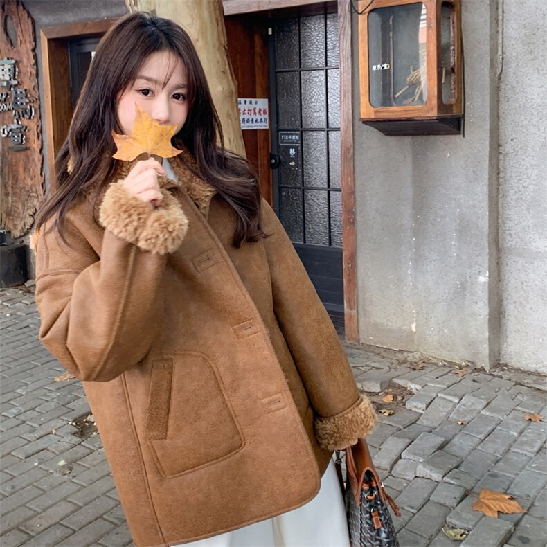 182-8590-P205-K299-双面穿皮毛一体外套,女装毛呢外套,帛香坊