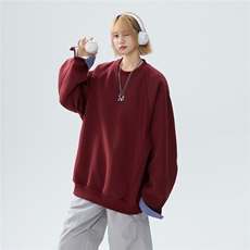2026新款420克高品质含59%棉拼接宽松情侣时尚卫衣TP50WY715，男装卫衣，电商A170