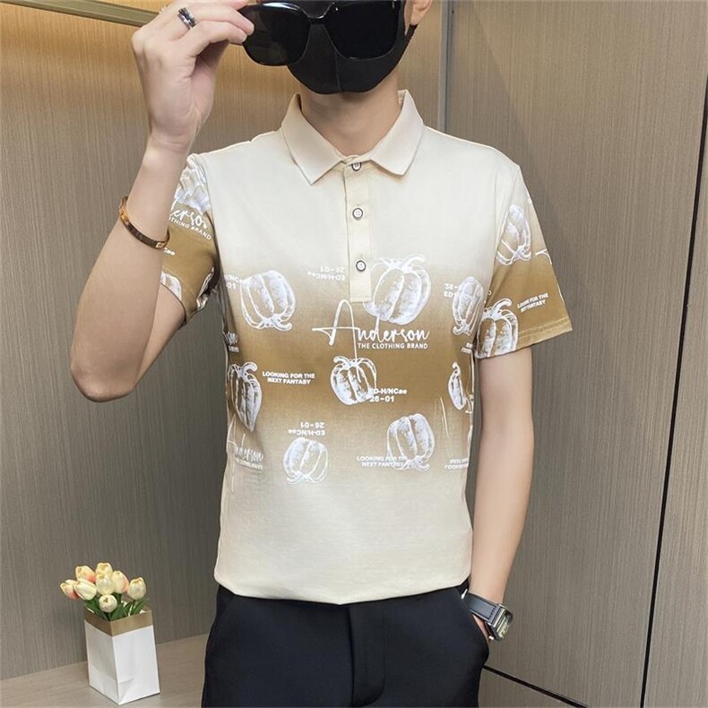 PL027-特P35控55男半袖Polo衫男短袖夏季翻领冰丝体恤打底衫,男装Polo衫,电商D310B-1