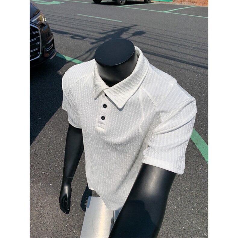 XZ809A/PLL02/P35/控48肌理感拼接POLO衫T恤,男装T恤,星座809A(原222-1)