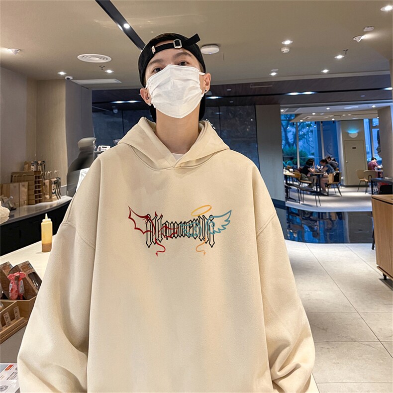 23/秋季360G麂皮绒印花宽松休闲连帽卫衣JWY3261P50控69,男装卫衣,电商B370