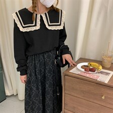 秋季卫衣+印花丝绒裙，女装卫衣/绒衫，dznkb