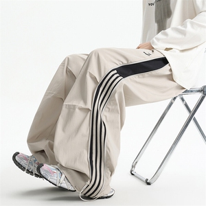 8XL-M春夏侧边拉链裤子大码伞兵裤美式冲锋裤运动裤KZ1951/P58图片