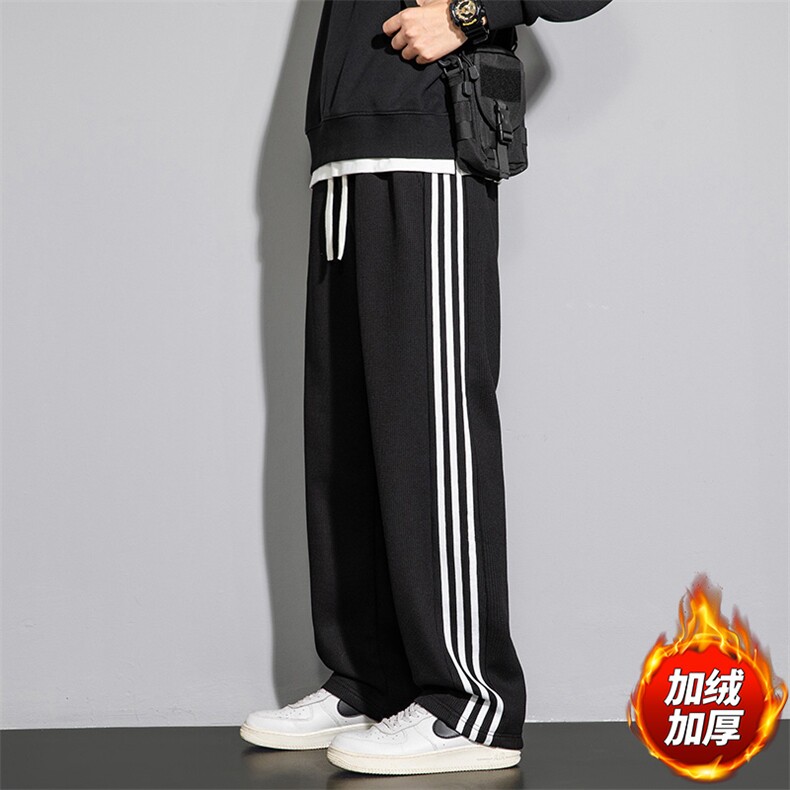 新款男百搭设计感加绒港风休闲裤K186H-P50,男装卫衣,星座717