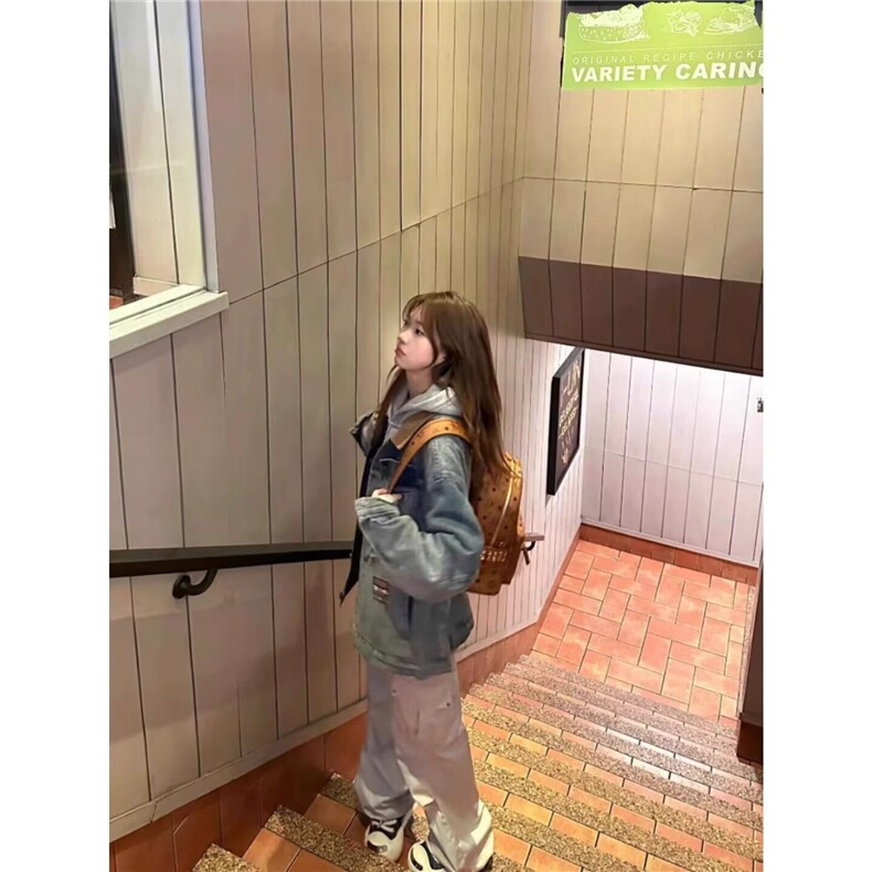 新款慵懒牛仔夹克简约文艺百搭流行时尚潮流日系原宿JK2607,男装夹克,星座516A