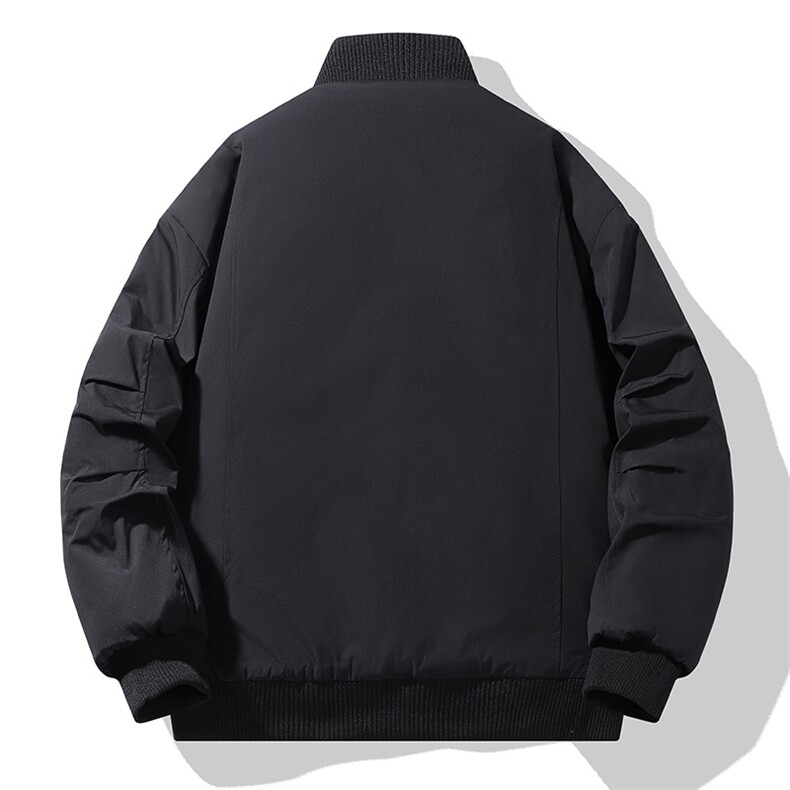 抖音得物美式潮休闲夹克春季立领纯色复古工装加厚棉服外套MF01,男装夹克,电商A443