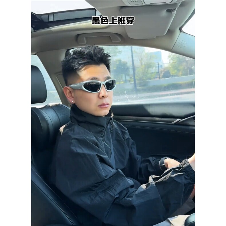 原版有网格夏季迷彩立领薄款防晒衣格纹外套男女FS002/P60,男装防晒衣,星座205-3