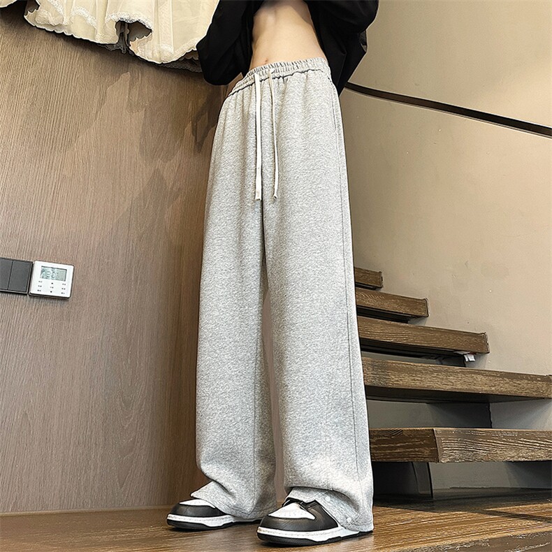 华棉运动裤宽松直筒卫裤M-4XLK825-1特P43控68,男装休闲裤,电商A309