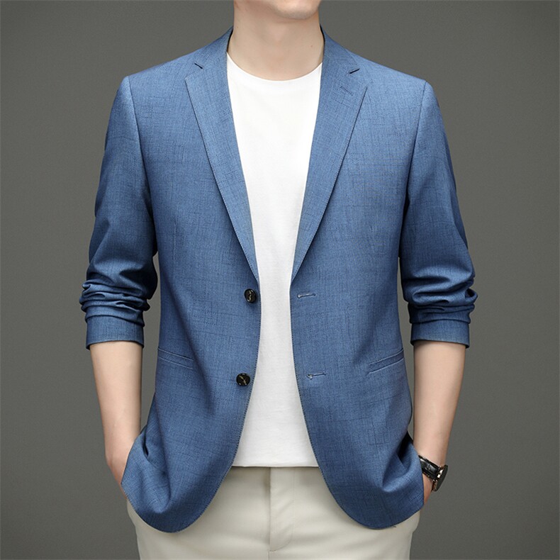 BZ82373钱塘2020-2中青年时尚休闲简约合身男士西装外套P145，男装西服，钱塘207-2