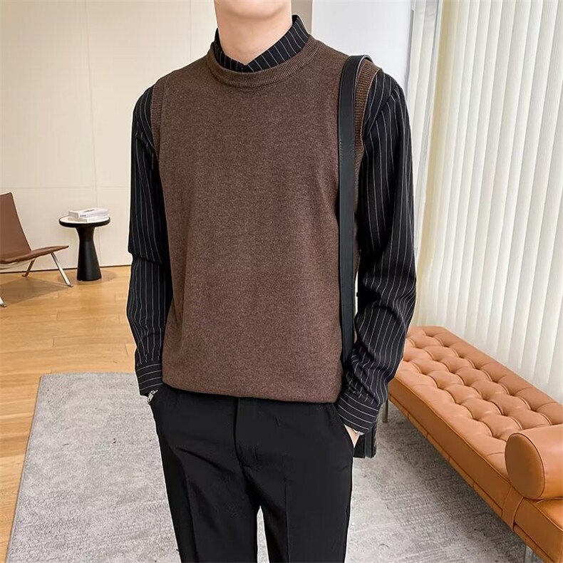 原宿秋季纯色马甲男百搭潮新款宽松型FM01P38,男装背心/马甲,星座1116-2