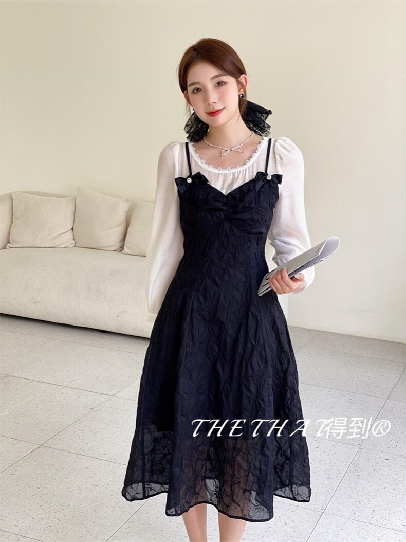 秋季新款连衣裙，女装连衣裙，得到THETHAT
