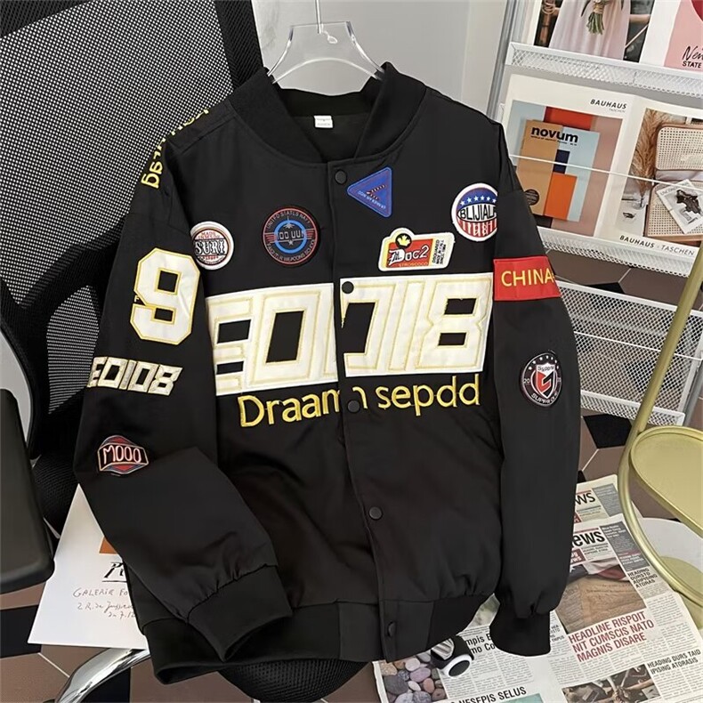 2024美式春季夹克新款男时尚潮外套 QJ40 P65图片