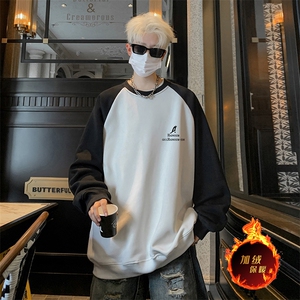 抖音得物高品质重磅二开全棉阔版支持退换 360克插肩圆领卫衣0117图片