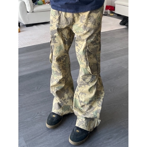 【有货】迷彩工装裤男大口袋裤子直筒阔腿休闲裤MCK01LL-特P55图片