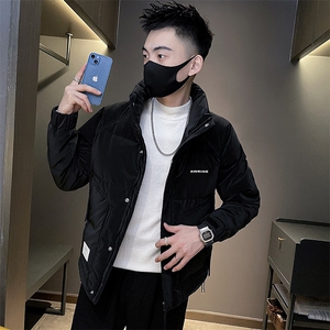 6661冬季韩版简约字母潮流男士羽绒服外套-3图片