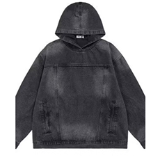 JK8605-P56美式水洗复古情侣装牛仔卫衣连帽外套男，男装工装外套，电商B323A