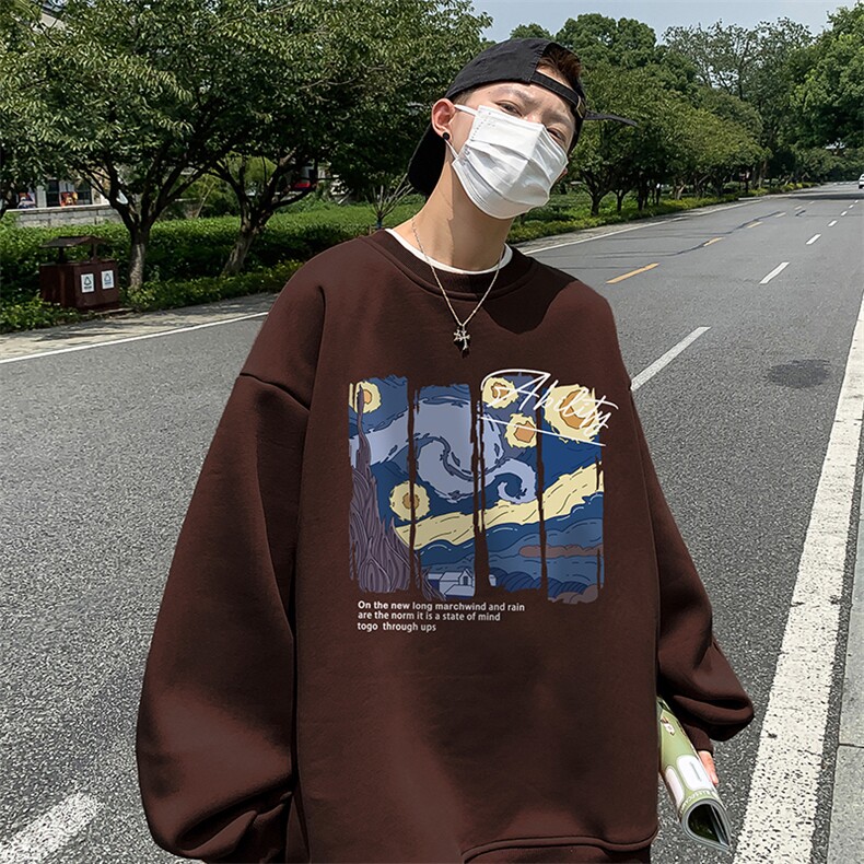 直播360克重磅美式印花卫衣Y229特P28同步供应华棉品质P38特,男装卫衣,电商A486
