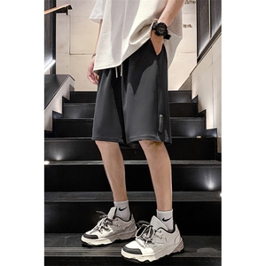纯色夏季短裤男休闲潮流五分裤直筒中裤宽松抽绳A266-TYKZ713-P25图片