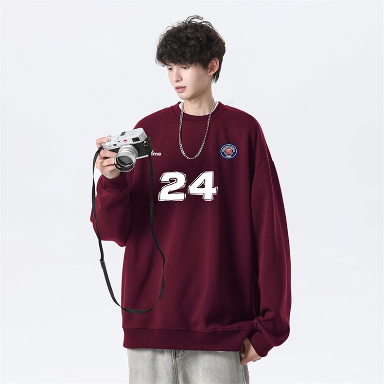 秋季新款潮牌wycm-6919卫衣圆领纯棉特批28控49,男装卫衣,星座605(原A050)