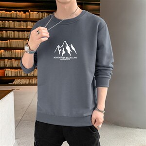 跑量卫衣男22秋季打底上衣潮流韩版宽松T恤时尚百搭长袖W168图片