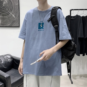 T2282P25港风室内短袖t恤男ins潮牌小众宽松夏季半袖衣服原宿港风图片
