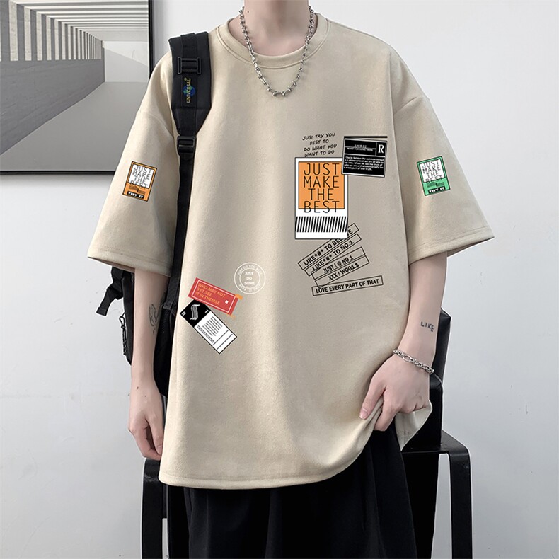 麂皮绒短袖t恤男大码半袖男JD82121-P25,男装T恤,电商A040