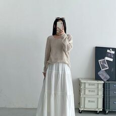 休闲慵懒风宽松百搭镂空针织罩衫防晒衫复古甜辣外搭T恤上衣女潮，男装T恤，星座506A