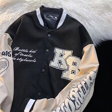 男夹克青少年立领长袖毛呢拼皮双层JK0122P70，男装夹克，星座1116-2