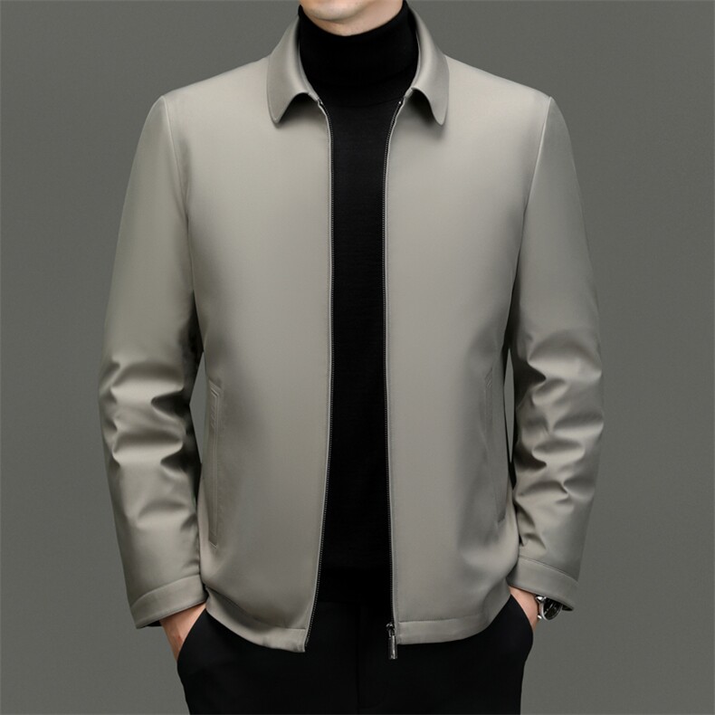 BN23793钱塘2020-2商务简约冬季厚款中年男士90鹅绒羽绒服P185,男装羽绒服,钱塘207-2