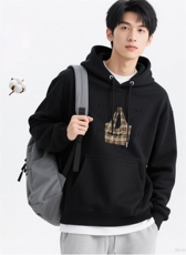 2025年秋季套头通勤长袖时尚格子包，女装卫衣/绒衫，花可