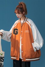 中性风2023春季棒球领拼接宽松潮流夹克外套JK874P65控88，男装夹克，A247A
