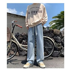 男牛仔裤男孩夏季长裤子直筒休闲裤男XX278，男装牛仔裤，星座208-5
