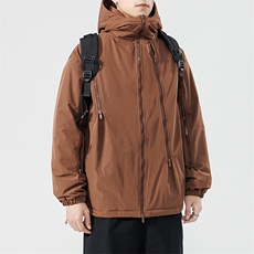 新款冬季日系机能风连帽工装潮流棉衣外套情侣百搭MY9087-P100，男装棉衣，电商A128