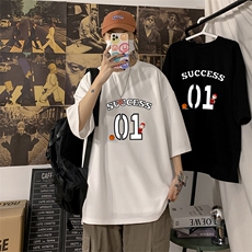 Q11205-P30春夏季七分袖t恤男大码五分袖男短袖中袖，男装T恤，电商A040