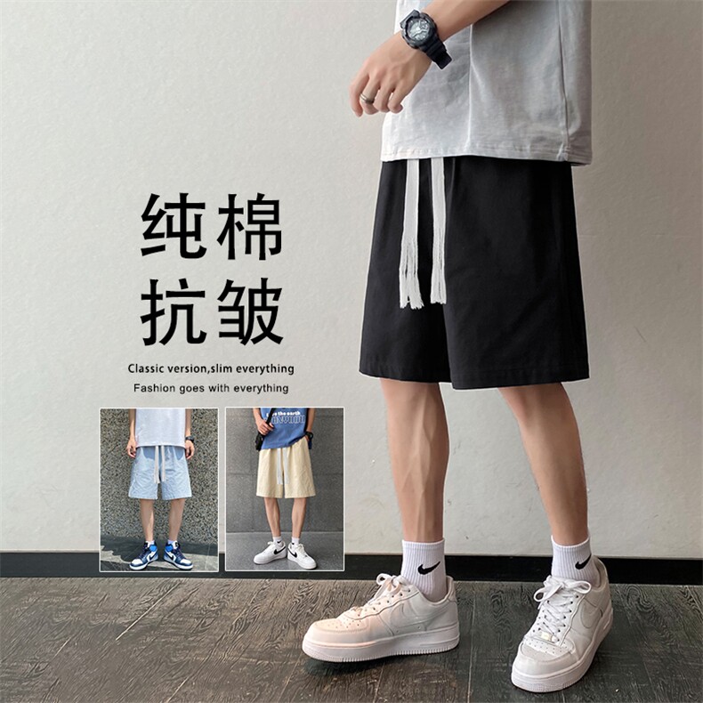 简约纯色短裤显瘦显高质感莫兰蒂色系亲肤纯棉短裤 DK652-特批28图片