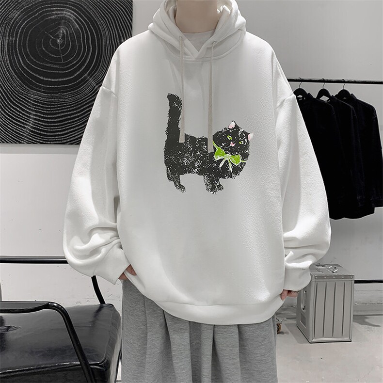 连帽卫衣男大码胖子帽衫大号运动服WY2413-P35图片