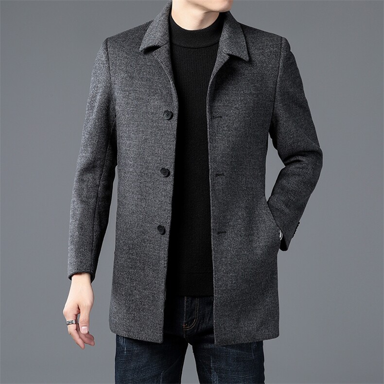 2023年新款男士毛呢上衣羽绒服P205图片