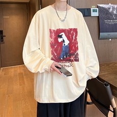 抖音得物供货量大从优可提供视频美式长袖T恤CT767特P25，男装T恤，电商A486-1