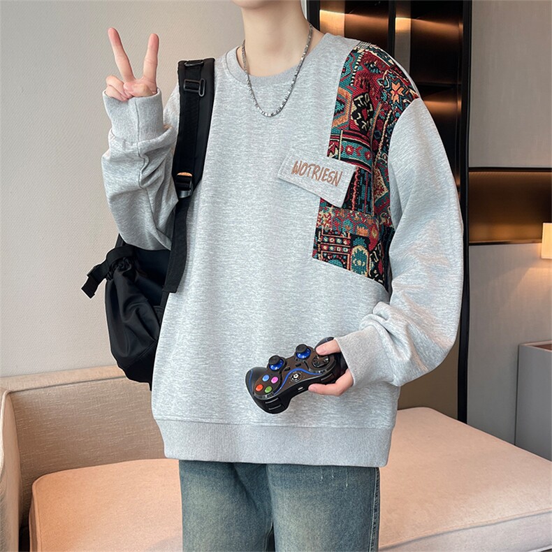 2025秋季新款刺绣款风大码卫衣M-5XLW2555P45，男装卫衣，星座102B-1