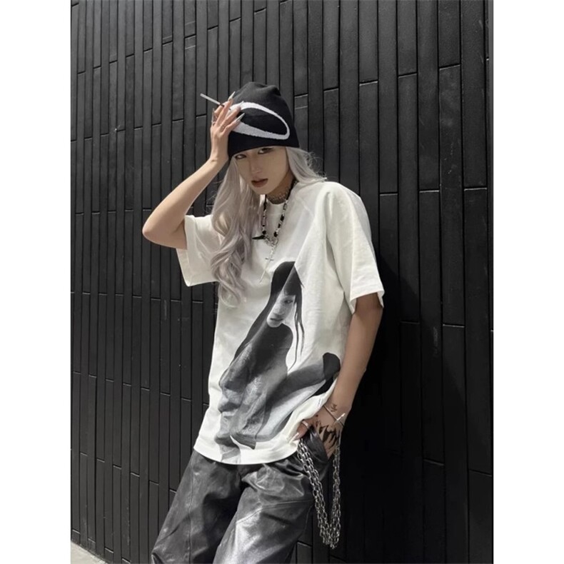 1506/QDT0130/P36重磅印花短袖T恤男女夏季舒适百搭纯棉上衣,男装T恤,星座1506