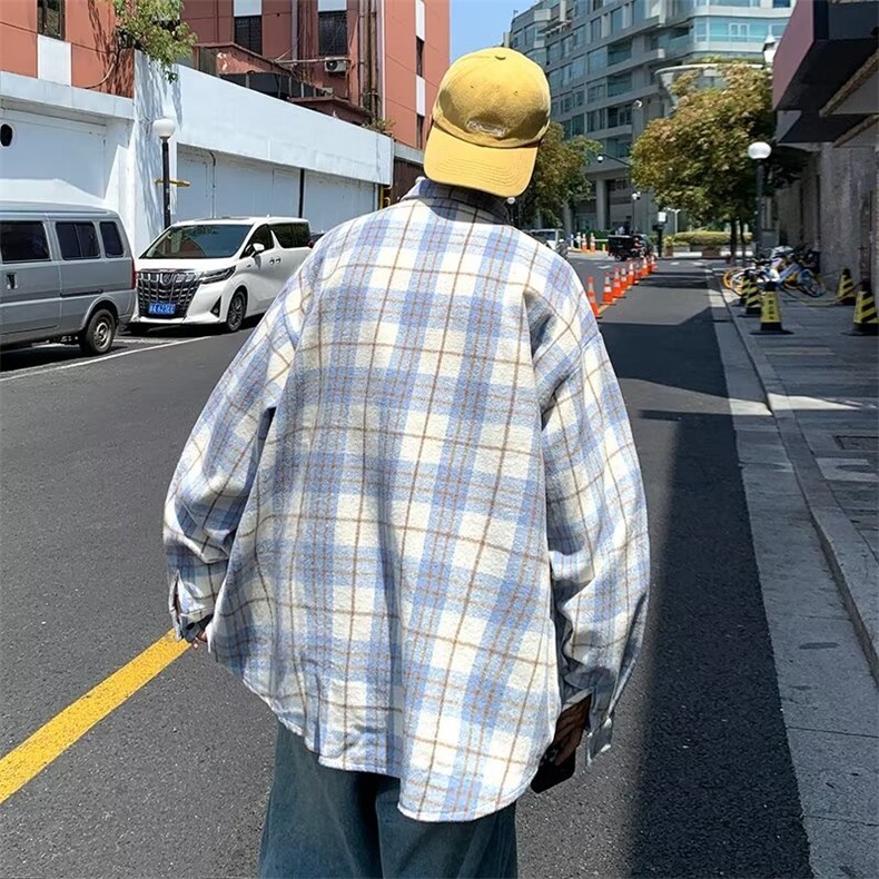 长袖衬衫男港风日系韩版潮流帅气衬衣WM72P35,男装衬衫,星座1116-2