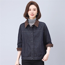 2025年秋季休闲新款牛仔外套，女装牛仔外套，悦见她