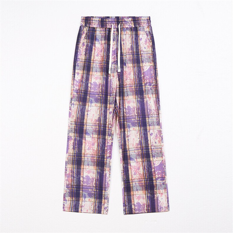 潮流宽松休闲裤美式高街潮牌直筒裤A086-HK52137-P25，男装休闲裤，电商基地A086