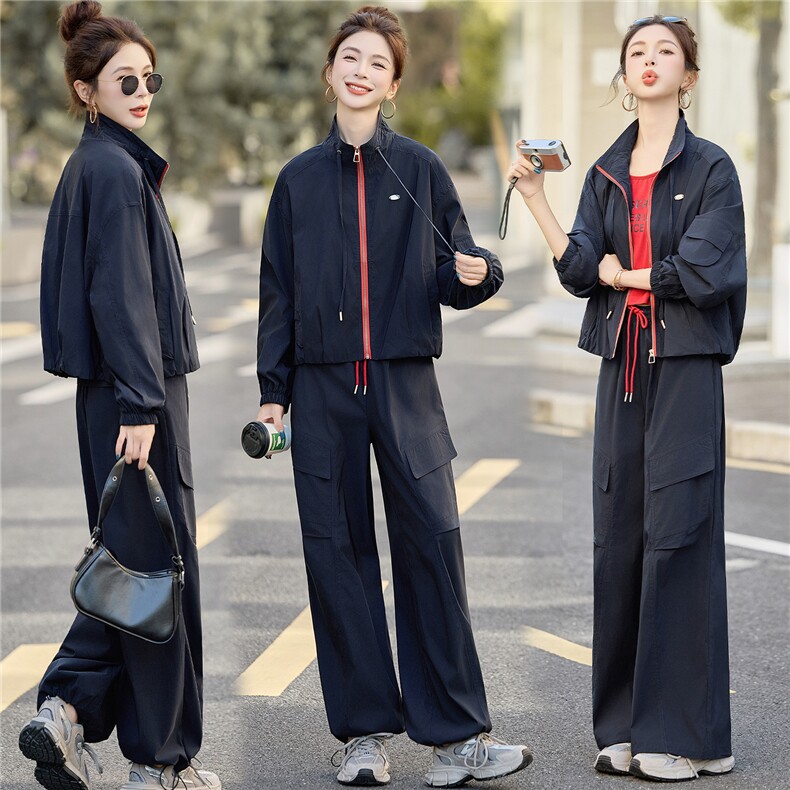 2025年秋季新款时尚休闲三件套，女装套装/套裙，红依一坊